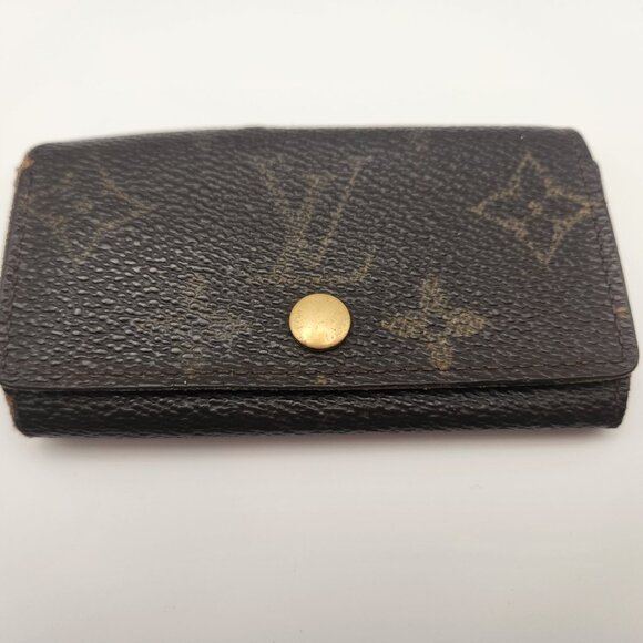 Authentic Vintage Louis Vuitton 6 Key Holder Monogram - Picture 1 of 6